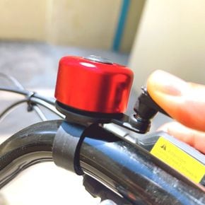 빨간색 자전거벨 로드 mtb 미니벨로