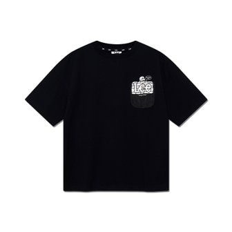 Lee Kids 리 키즈 오버핏 포켓 반팔 티셔츠 블랙  LK2402ST06 BK