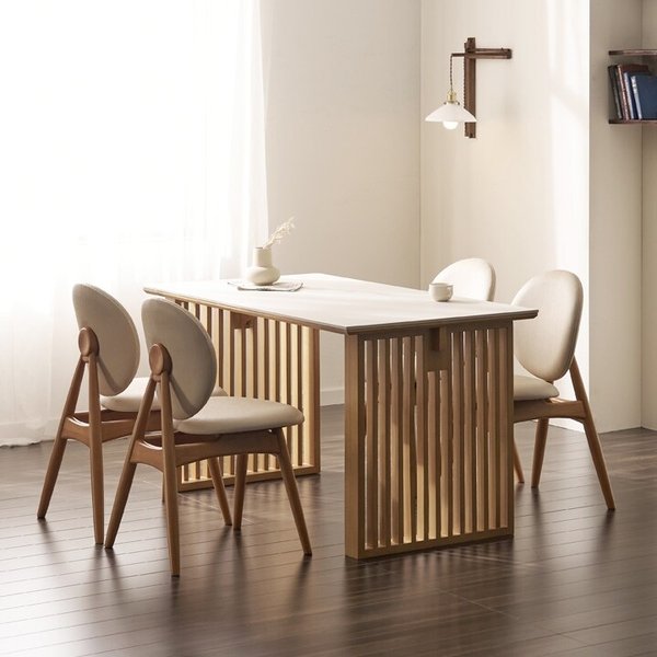 세아 SC77 포세린 통세라믹 4인 식탁 세트(의자) [착불]