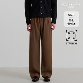 맨즈 / (올데이슬랙스맨즈14탄) 남녀공용 밴딩 와이드 핀턱 슬랙스