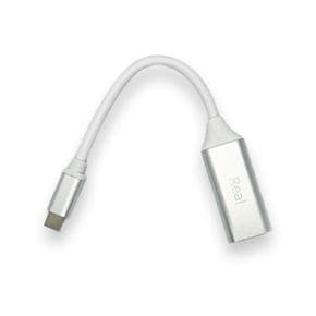 레알 USB Type C to HDMI 4K 컨버터 실버 dex 듀얼