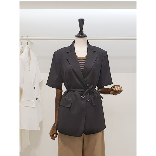 [파주점] 쥬크 주크 린넨혼방 벨티드 반팔 자켓 V262PSF933