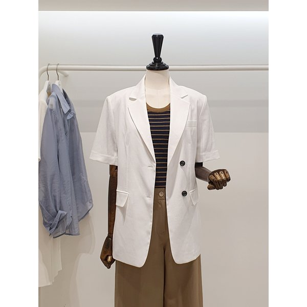 [파주점] 쥬크 주크 린넨혼방 벨티드 반팔 자켓 V262PSF933