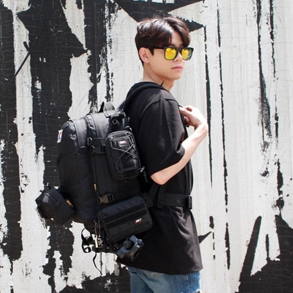 [옷자락] 남자 멀티수납 방수 캐주얼 여행용 백팩