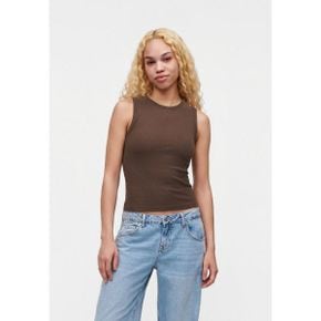 Abercrombie  Fitch 애버크롬비 앤 피치 하이 넥 탱크탑 - 상의 갈색 8070371