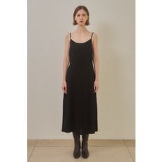 merino wool 90% cashmere 10%  set-up sleeveless dress - Black