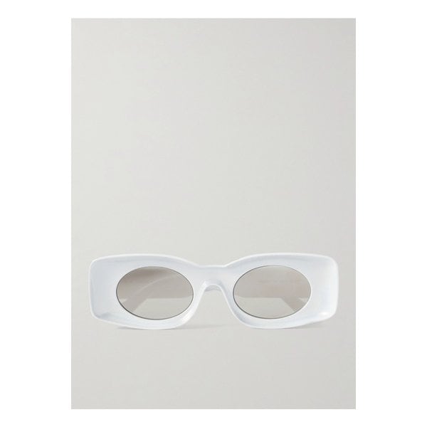 파울라 이비자 직사각 프레임 아세테이트 선글라스 화이트 1647597338356670