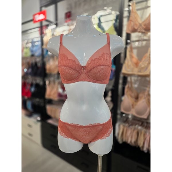 [시흥점] (시흥) 비너스 플로럴 홑겹 브라,헴팬티 세트 [VBR1790/VPT1790H-RN]