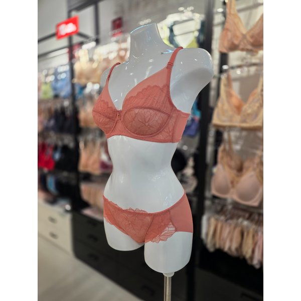 [시흥점] (시흥) 비너스 플로럴 홑겹 브라,헴팬티 세트 [VBR1790/VPT1790H-RN]