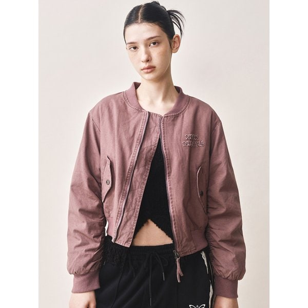 NICOLE PATCH SHIRRING JUMPER_PURPLE