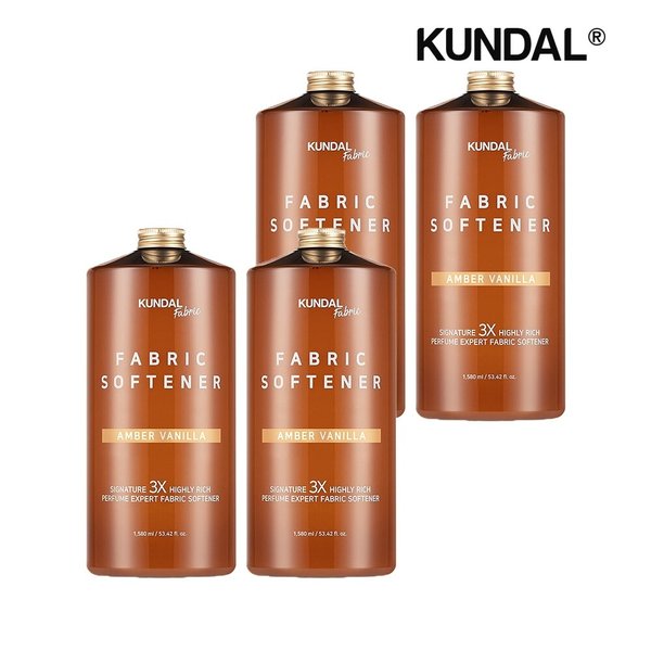시그니처 3배 초고농축 리치 퍼퓸 엑스퍼트 섬유유연제 엠버바닐라 1580ml x4개