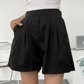 데이지 투턱 와이드 코튼 5부 팬츠 여름 반바지 면100 핀턱 캐주얼 꾸안꾸 데일.._P431275815