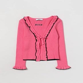 RIB KNITTED CARDIGAN GIRL - F3MSJGCA212