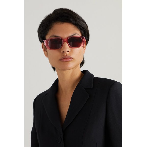 Wildior S2u Rectangular-frame Acetate Sunglasses 핑크