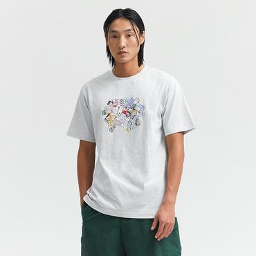 뉴발란스 남여공용 Ticket 그래픽 반팔티 (SEMI OVER FIT) (NBNEF32623)