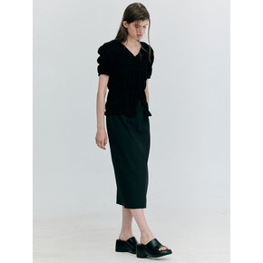 Puff Wrinkle Top_Black