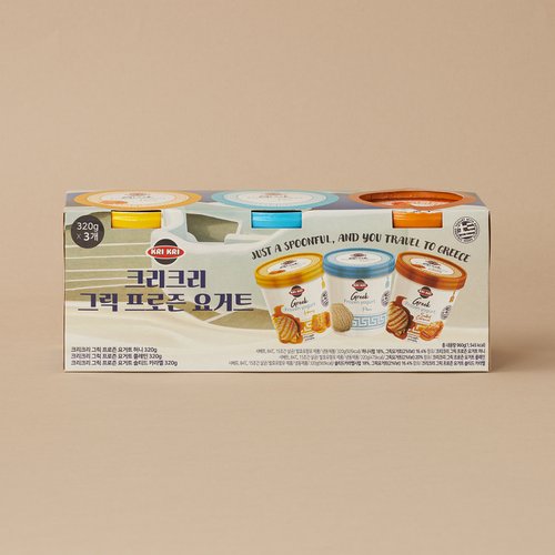 크리크리 그릭프로즌요거트 3종(320g X 3입)