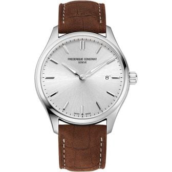  독일 프레드릭 콘스탄트 메탈 가죽 손목시계 1876623 Frederique Constant Mens 아날로그 쿼츠워