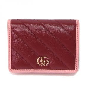 GUCCI 573811 1X5EG 6476 구찌 마몬트 컴팩트 월렛 레드×핑크 [신품][편의점 수취 대응