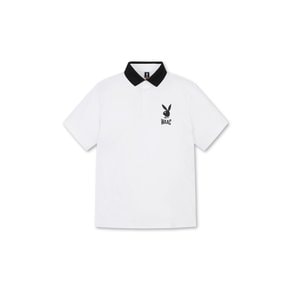 왁[WAAC]골프 (WMTCX23251WHX)공용 PLAYBOY 로고 포인트 폴로 티셔츠