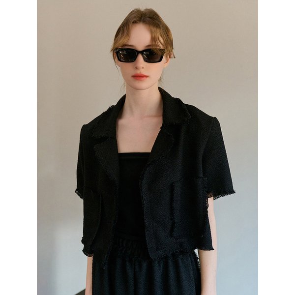 SUMMER TWEED JARKET BLACK