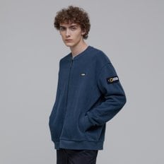 N233MFT903 라운드 집업 가디건 DUSTY NAVY