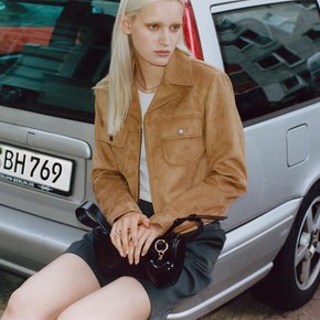 Suede Jacket in Camel VW3AJ044-92