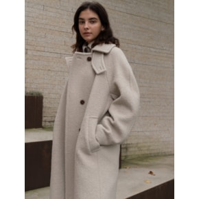 FANCY RVS BALMACAAN HALF COAT(IVORY)