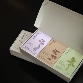 [바라기] 캔디 단상자 3종 선물세트 (도라지/쌍화/약쑥) + 쇼핑백
