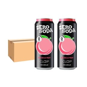 CLOOP 클룹 제로소다 복숭아맛 500ml 24개