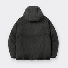 그레이 데님 다잉 후드 다운 자켓 CWUAW25812GYD