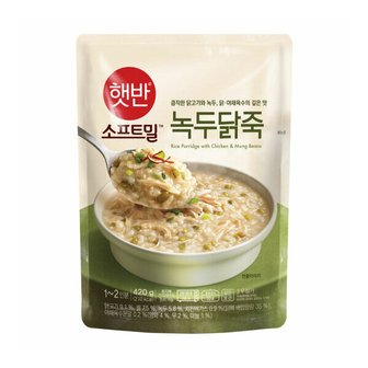 비비고 햇반 소프트밀 녹두닭죽 420g x 21팩