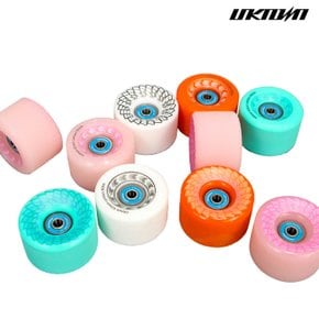 언노운 pro 롱보드휠 64mm 80a 롱보드바퀴 베어링포함 스케이트보드