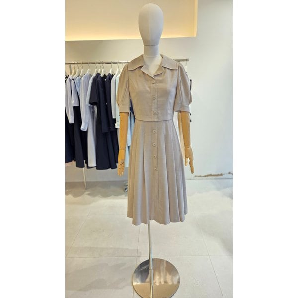 [여주점] [JJ 지고트]여성 볼륨 슬리브 플리츠 원피스 GP5A0OP801