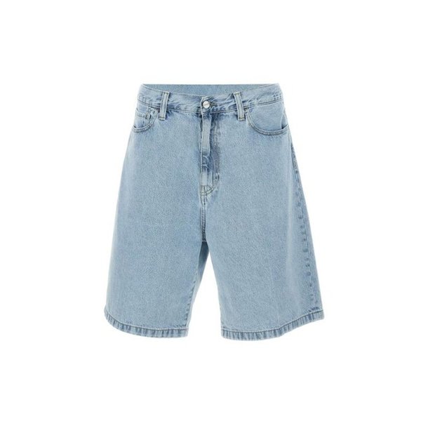 25SS 칼하트 WIP 데님 숏팬츠 I0304690135 BLUE BLEACHED DOM