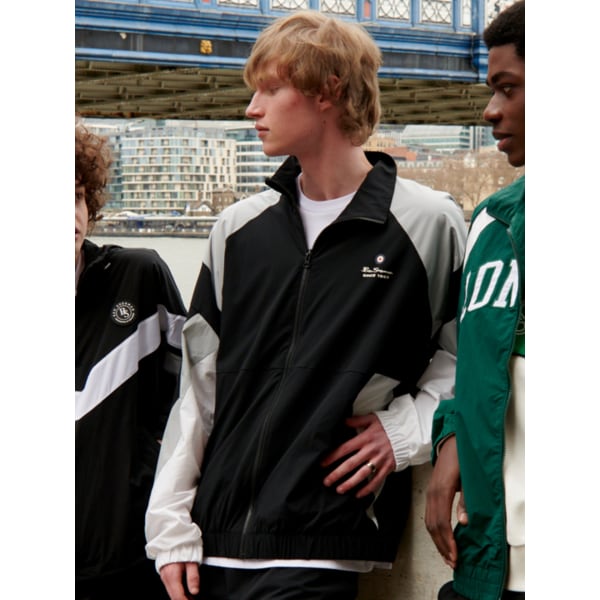 남성 배색 점퍼 그레이 BNBJP281M