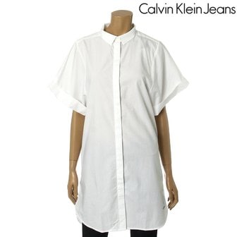 Calvin Klein Jeans 여성용 루즈핏 반팔 셔츠(J201984)