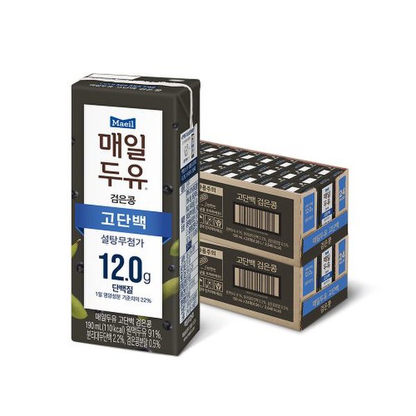 두유 고단백 검은콩 190ml 48팩