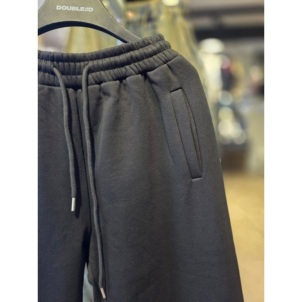 [시흥점] 융기모 무지 세미와이드 스트링 팬츠(남여공용) /JGZZ80B49BK