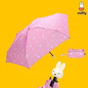 핑크  캐릭터 손잡이 자외선차단 차광 99% 암막 5단 양산 우산 MISS-2205
