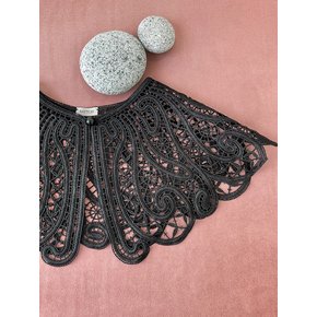 COTTON BUTTERFLY LACE NECKCAPE BB