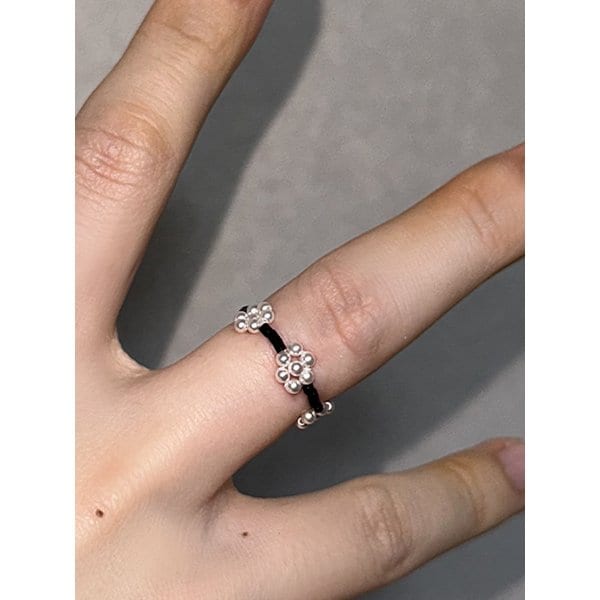 코코 데이지 비즈반지 단품