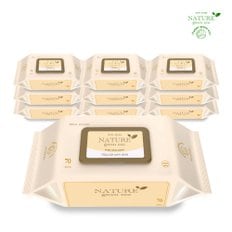  네이처 그린 에코 프리미엄 엠보 초순수 물티슈 (75gsm) 70매입 10팩 20팩