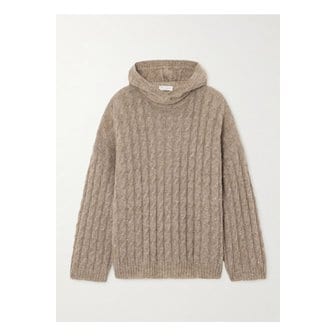 부르넬로쿠치넬리 브루넬로쿠치넬리 후드 시퀸 장식 케이블 니트 스웨터 베이지 46376663162854306