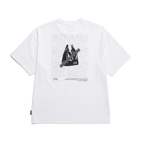 N242UTS230 디자인물 그래픽 반팔 티셔츠 WHITE