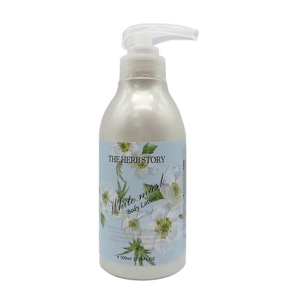 확대된 대표 더허브스토리 보습 바디로션 화이트머스크 500ml