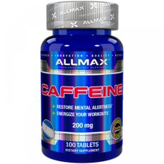 ALLMAX Nutrition, Caffeine, 카페인 200 mg, 100 정 []