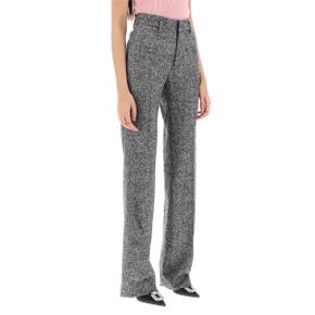 Alessandra rich pants with herringbone motif Womens Pants FAB3300 F4075 BLA