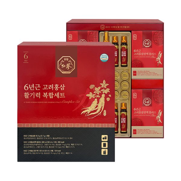 [명절택배] 휴럼 6년근 고려홍삼 활기력 복합세트