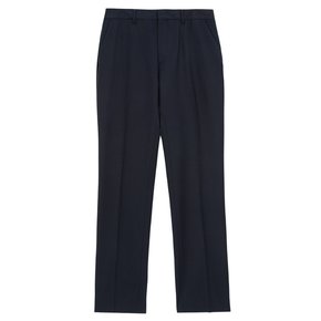 Straight Fit Summer Wool Slacks - Navy